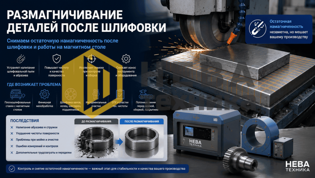 порядок размагничивания деталелй после шлифовки порядок размагничивания деталелй после шлифовки